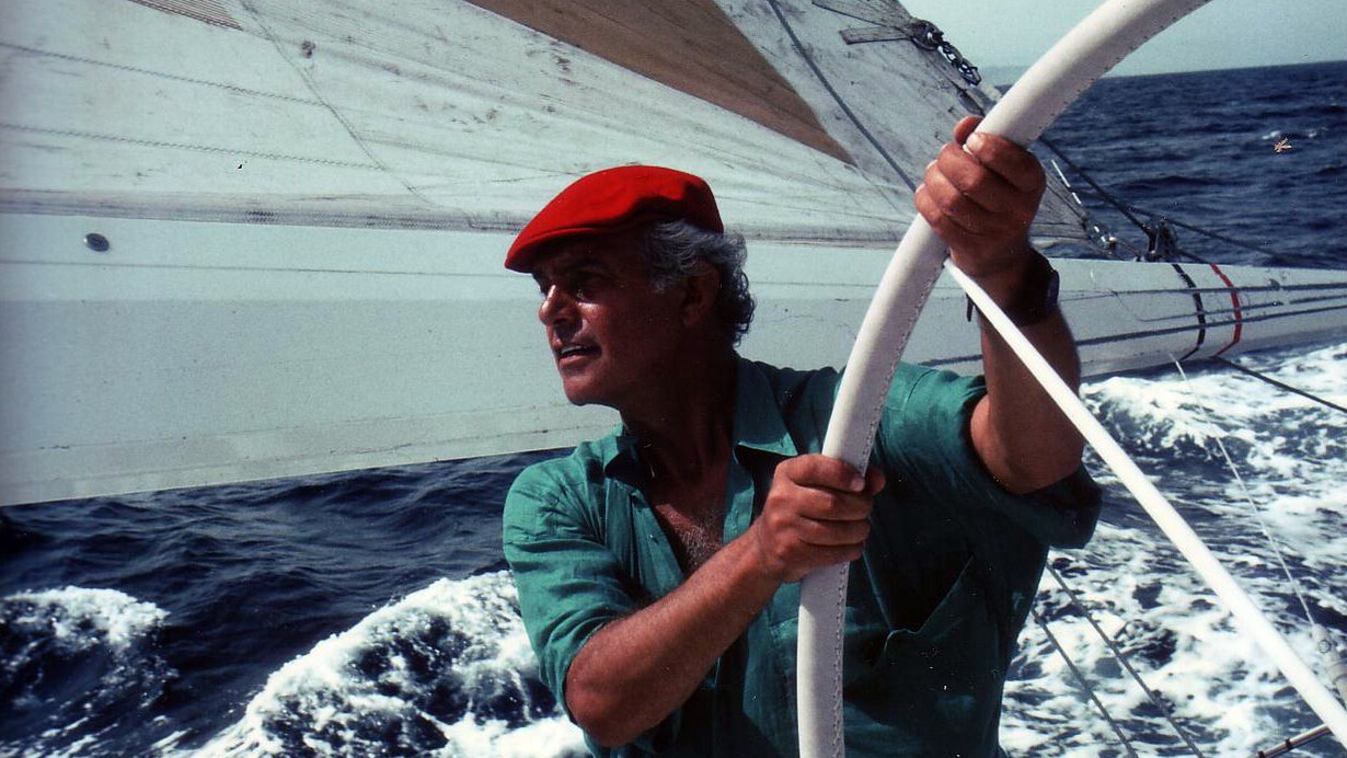 Raul Gardini in barca a vela
