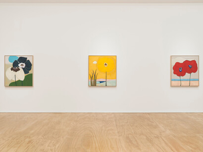 Susumu Kamijo, Fish and flowers, exhibition view. Courtesy of Venus Over Manhattan