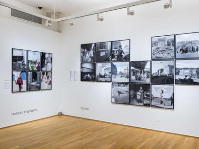 More than a postcard. Le luxembourg entre arrivée et départ, exhibition view. Courtesy of Cercle Cité