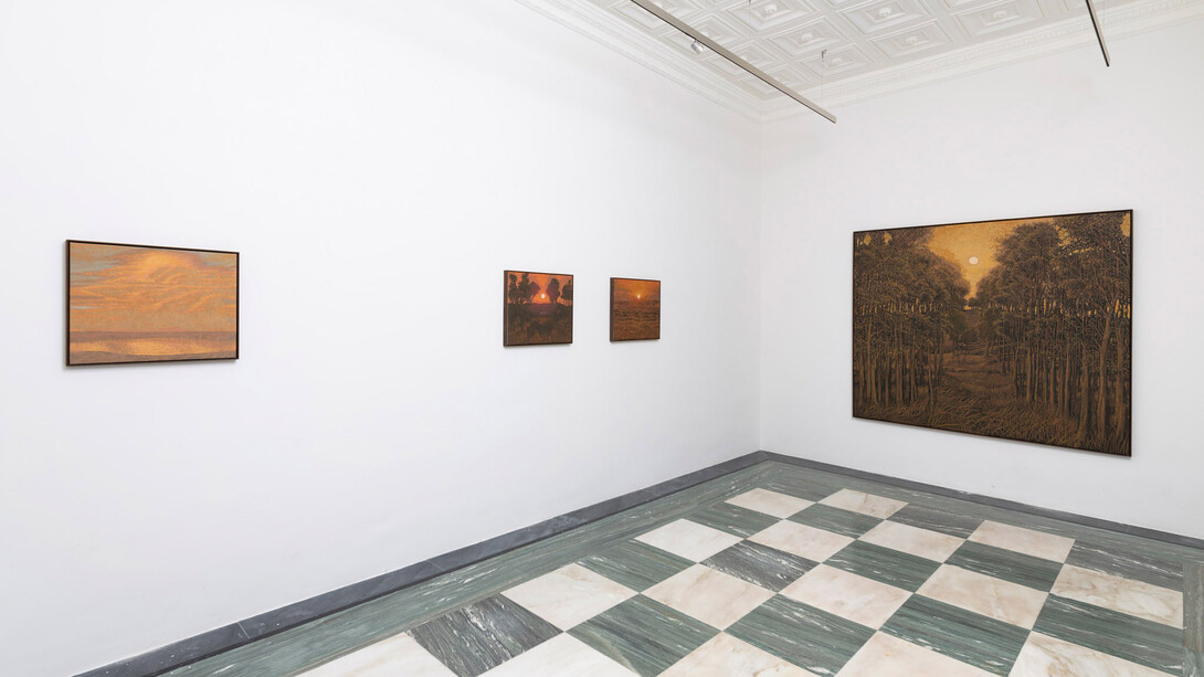 Francesco Cima, Osteria del sole, exhibition view. Courtesy of Amanita
