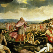 Crispin van den Broeck, Ezekiel and The Dry Bones, 16th century. Oil on panel. Long term loan from the Schorr Collection.