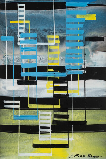 Irene Rice-Pereira, Abstract (detail). Courtesy of Rosenberg & Co.