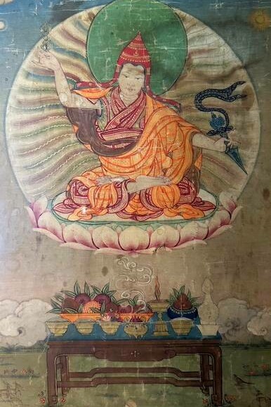 Thangka del XVIII secolo di Jatson Nyingpo dal Tibet