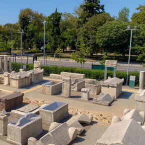 Memory in stone, exhibition view. Courtesy of Archaeological Museum of Thessaloniki