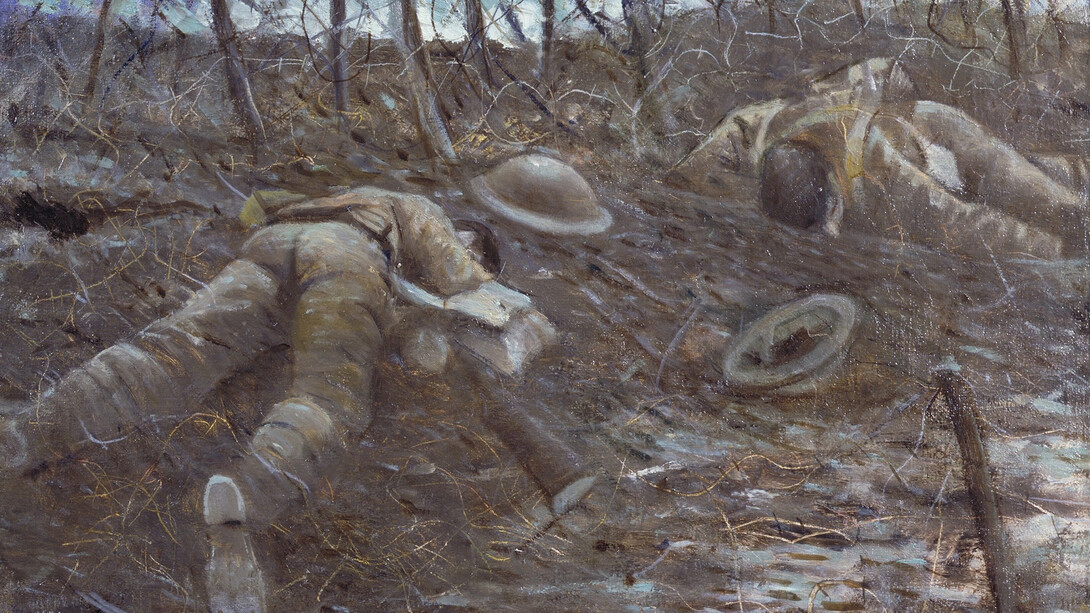 "Senderos de gloria", CRW Nevinson, 1917