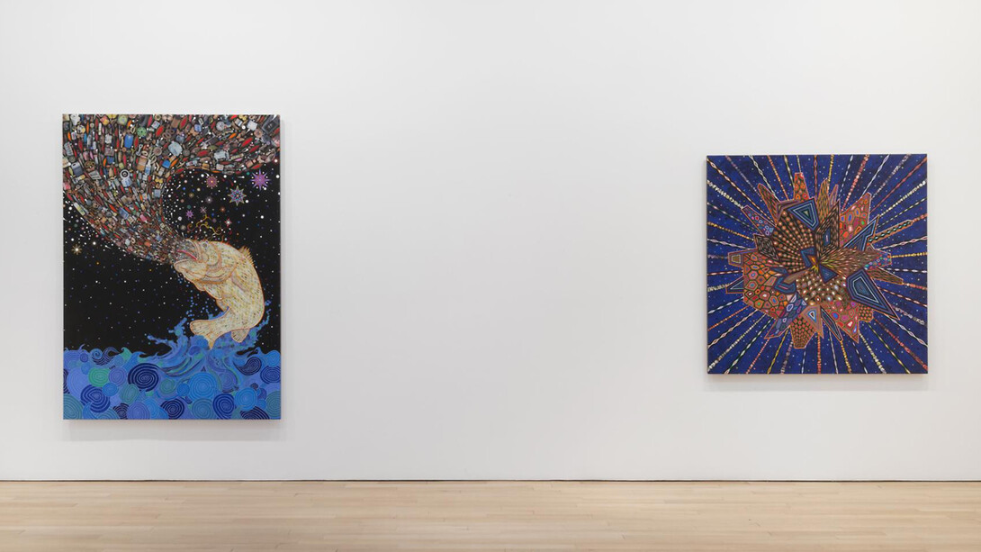 Fred Tomaselli, Installation view