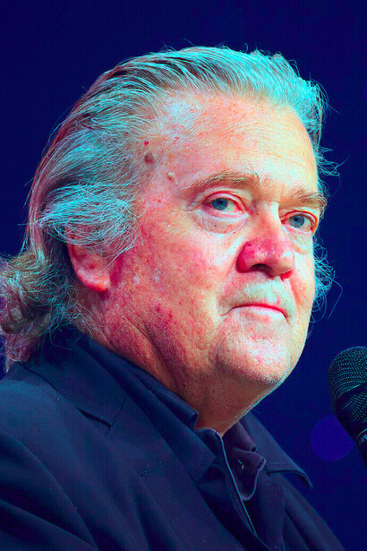 Steve Bannon at the 2025 Student Action Summit in Tampa, Florida