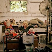 Joyce Pensato in her studio, credit Debora Mittelstaedt