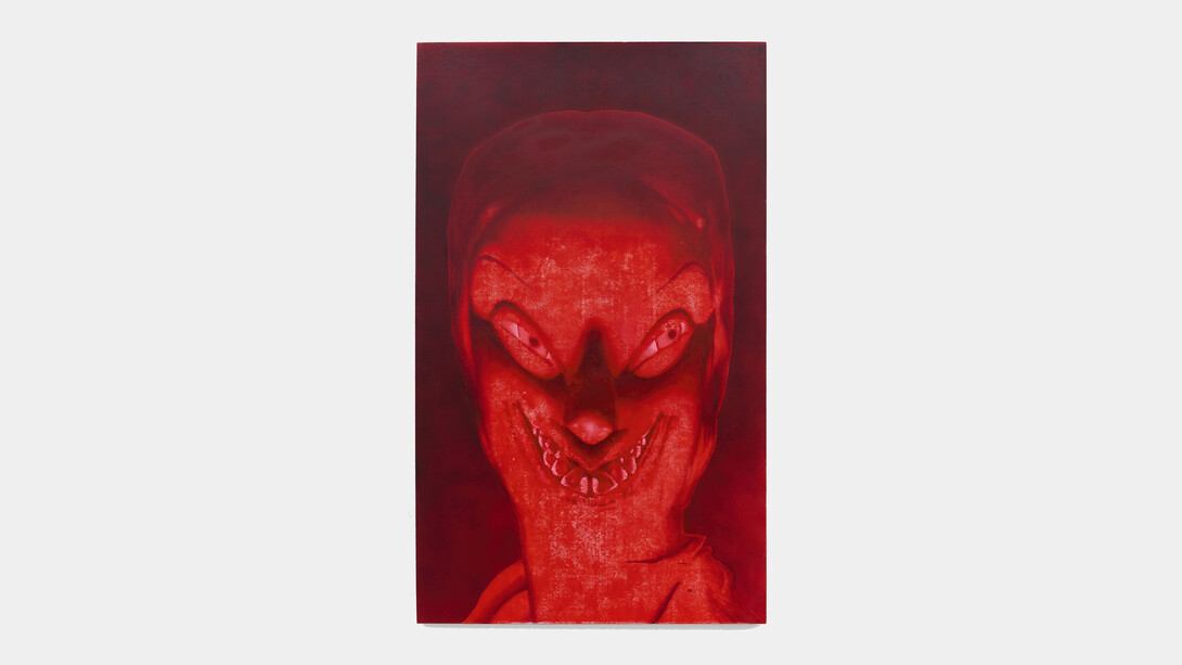 Tim Brawner, Monarch, 2022, Acrylic on canvas, 60 x 34 inches, 152 x 86 cm. Courtesy of The Hole, New York