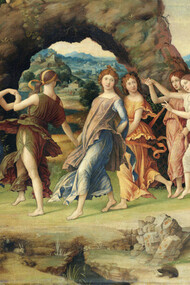 Andrea Mantegna, Parnaso, particolare