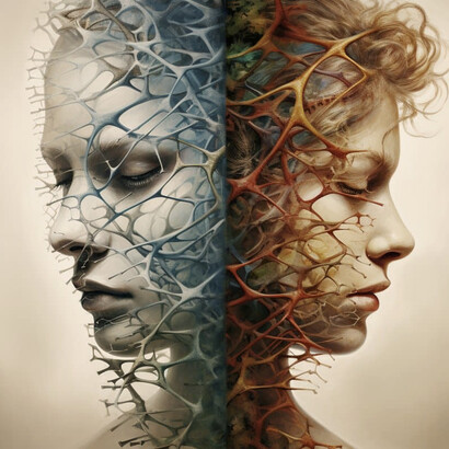 Representación gráfica de la esquizofrenia