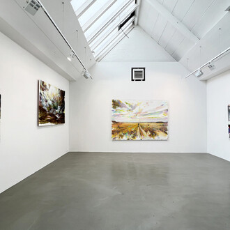 Martin Dammann, Ein loch graben (Digging a hole), exhibition view. Courtesy of Galerie Barbara Thumm