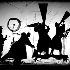 The Refusal of Time with collaboration of Philip Miller, Catherine Meyburgh and Peter Galison, Film Still. 2012. Courtesy William Kentridge, Marian Goodman Gallery, Goodman Gallery and Lia Rumma Gallery