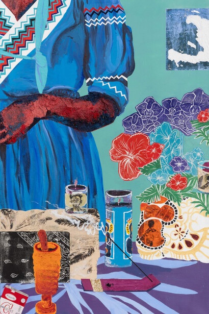 Na'ye Perez, (Babylon) Perhaps after the storm, when the flowers bloom, 2025. Courtesy of Welancora Gallery