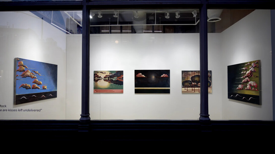 Leo Mock, There are kisses left undelivered, exhibition view. Courtesy of Anton Kern Gallery
