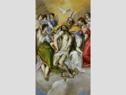 The Holy Trinity, 1577 - 1579. Oil on canvas, 300 x 179 cm. Courtesy of Museo del Prado
