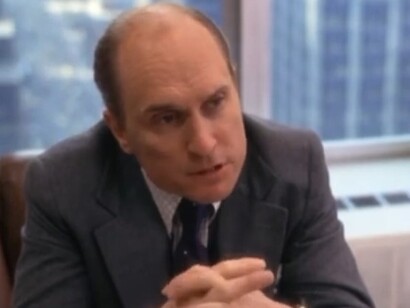 Robert Duvall in una scena del film "Quinto potere", 1976