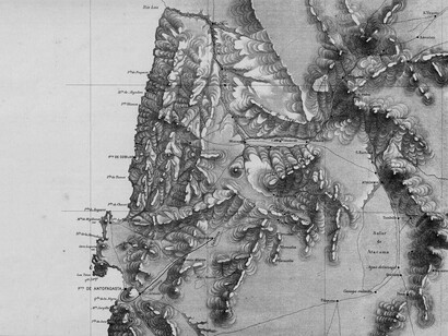 Aimé Pissis, Mapa de la República de Chile desde el Río Loa hasta el Cabo de Hornos (mapa 1, 1884)