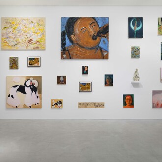 Various artists, Unapologetic, exhibition view. Courtesy of P21 Gallery