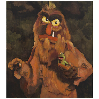 Henry Swanson, Muppet, oil on canvas, 52x46 inches. Courtesy the artist and Ross + Kramer