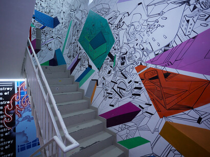 Molotow, Urban steps, exhibition view. Courtesy of National Museum of Contemporary Art