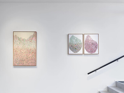Lee Hyun Joung and Kwang Bum Jang, Two shores, exhibition view. Courtesy of Galerie Sept