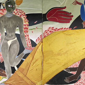 Shine Shivan, Prarthana (detail), 2025. Courtesy of Sakshi Gallery