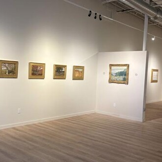 Various artists, Modern masters: American Impressionism to Abstract Expressionism, exhibition view. Courtesy of Montanaro Fine Art