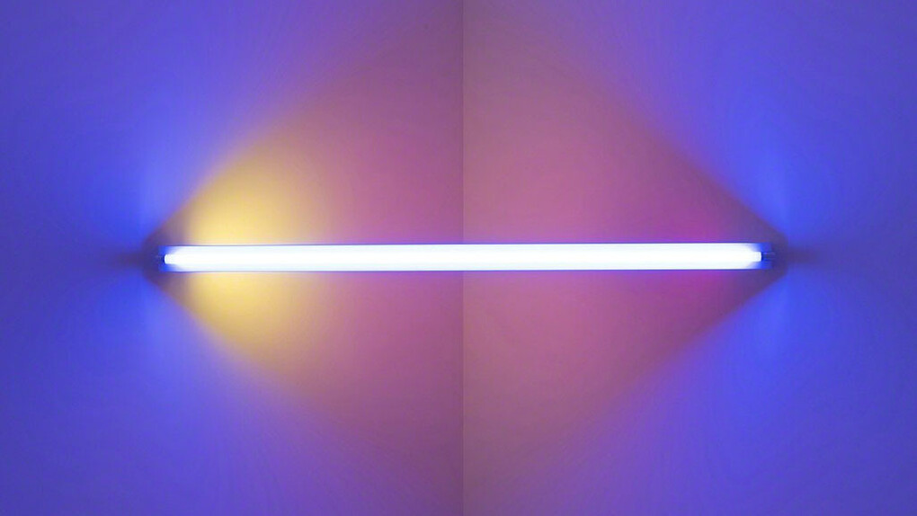 Dan Flavin. Courtesy of Mana Contemporary