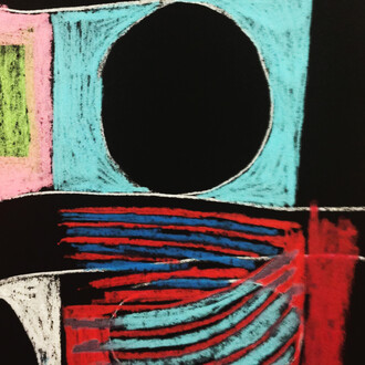 Jack G. Marshall, Speaker (detail), 2015, crayon on paper, 21 x 30 cm