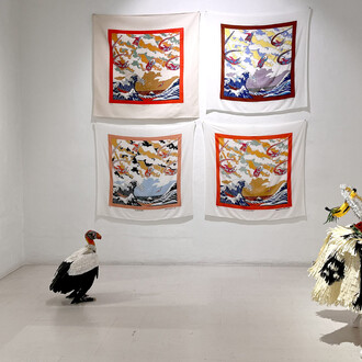 Various artists, Artes de la mesa, exhibition view. Courtesy of La Balsa Gallery