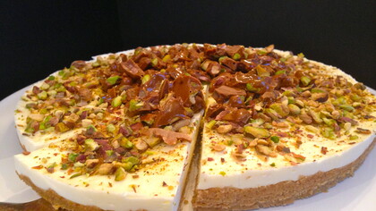 Knafeh, a popular Middle-Eastern dessert