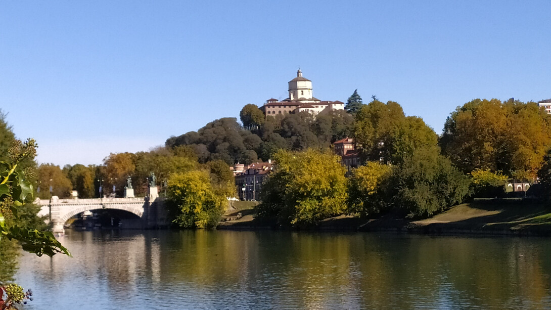 Monte dei Cappuccini, vista dal Parco del Valentino, Torino