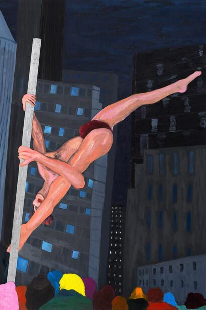 Florian Krewer, fire man (detail), 2024. Courtesy of Musée d’Art Moderne de Paris 
