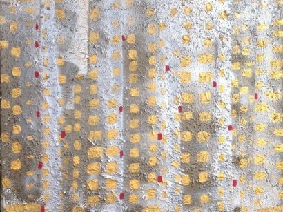 Matilde Calamai, City Gold-Silver, 2013, Mixed Media &..., 20" x 24"
