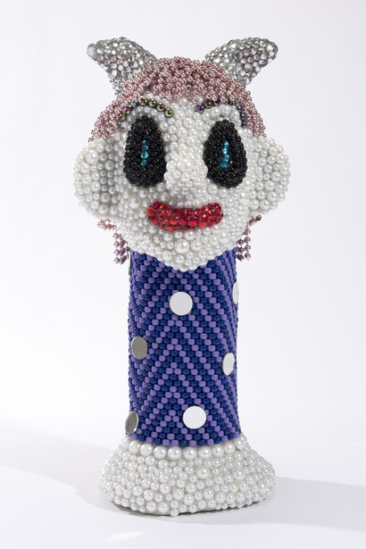 Benjamin Cabral
Me as the Faun, 2020
Rhinestones, faux pearls, mirrors and beads on epoxy
coated foam
22 1
/2
 x 9 x 10 inches (57.2 x 22.9 x 25.4 cm)