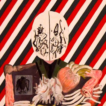 Detalle de «Cuatro dictadores: Mussolini», Eduardo Arroyo
