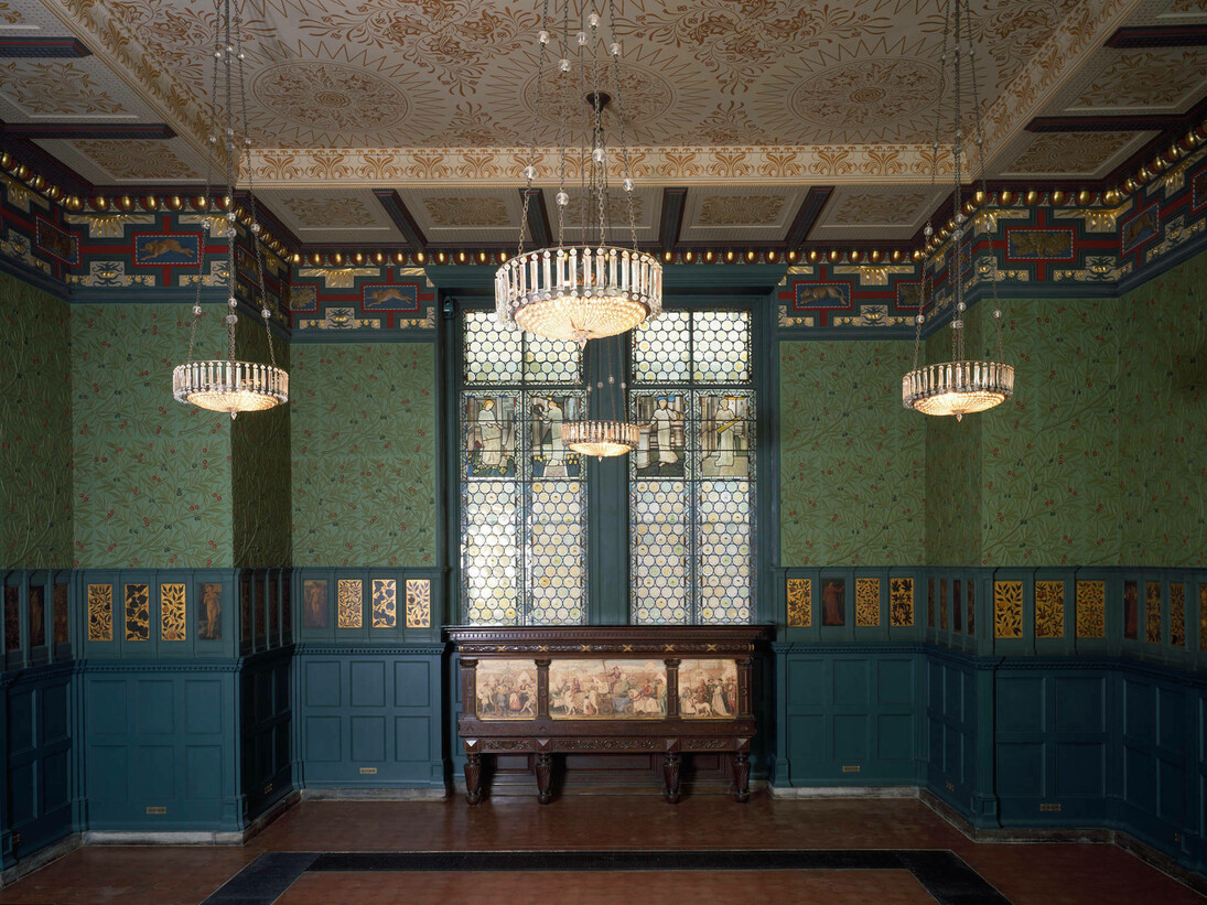 The Green Dining Room, opened in 1868. © Victoria and Albert Museum, London