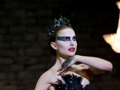 Natalie Portman as the Black Swan in Darren Aronofsky's Black Swan