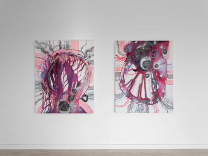 Zaachariaha Fielding, exhibition view. Courtesy of Albertz Benda