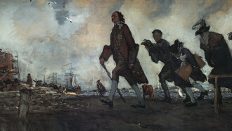 Valentin Serov, Pedro el Grande en el malecón del Neva, 1907