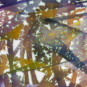 Chris Natrop, Ultraviolet wood land, 2024. Courtesy of Nancy Toomey Fine Art