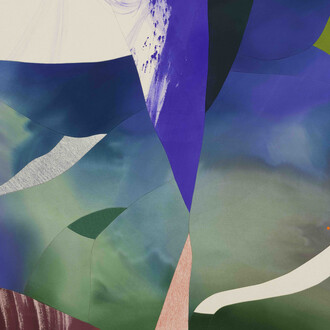 Heather Day, Blue distance (detail). Courtesy of Berggruen Gallery