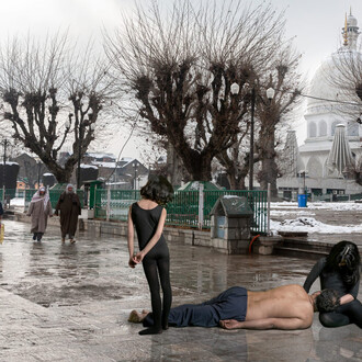 Vivan Sundaram, Untitled, from the series, Performers in the Vale, III, 2021. Courtesy of Chemould Prescott Road