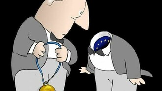 Gianfranco Uber – “La testa prego…”. Vignetta apparsa su radio3.rai.it