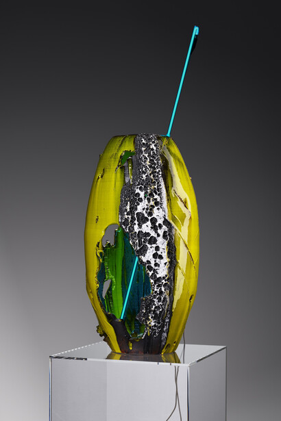Anselm Reyle, Phoenix, 2024. Cortesía de Galeria Senda