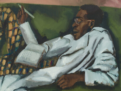 Lynette Yiadom-Boakye, Footnoted to hell, 2025. Courtesy of Jack Shainman Gallery