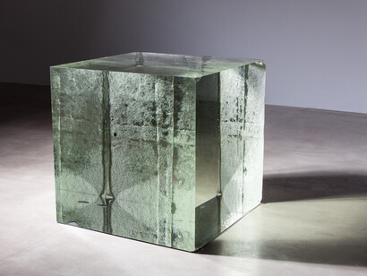 Ai Weiwei Crystal Cube, 2014, Crystal, 39 1/2 x 39 1/2 x 39 1/2 in (100 x 100 x 100 cm)