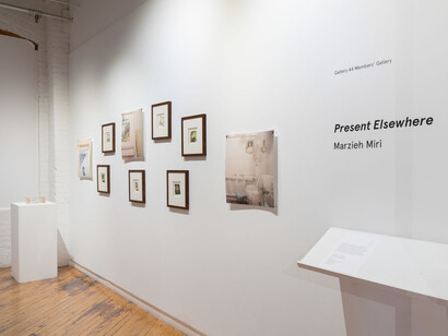 Marzieh Miri, Present elsewhere, exhibition view. Courtesy of Gallery 44