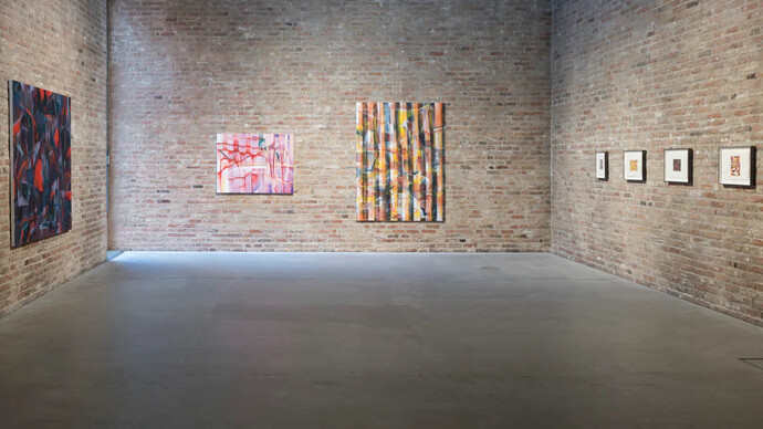 Bijanka Bacic, The wandering dot, ausstellungsansicht. Mit freundlicher genehmigung der König Galerie